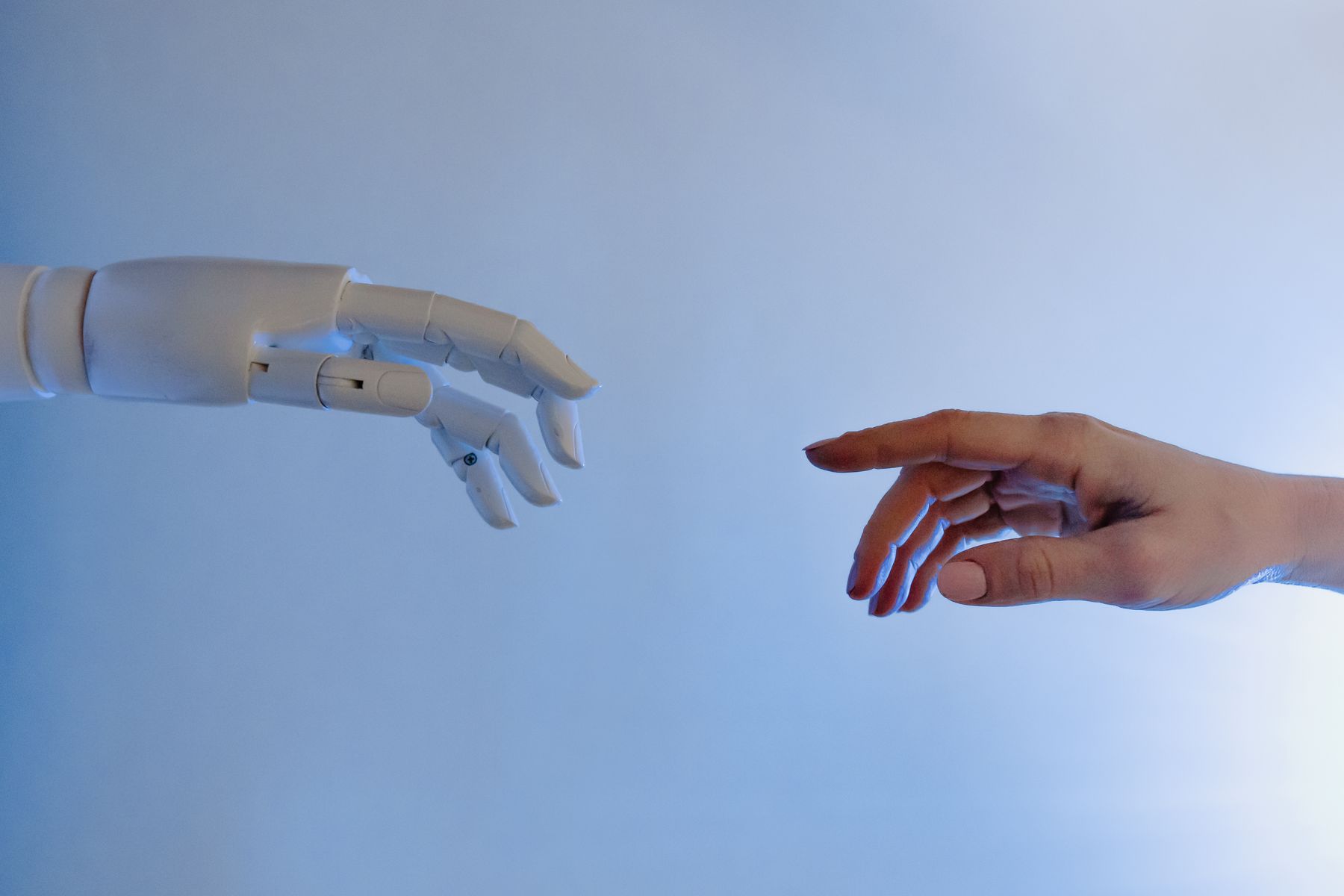 AI learning workspace with digital interface